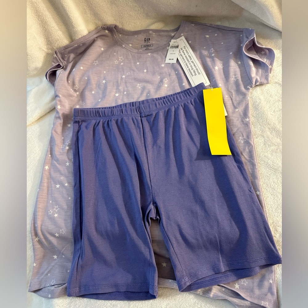 NWT- Kids Recycled Tunic PJ Set- perfumed purple lilac- size‎ 14 - Picture 2 of 7